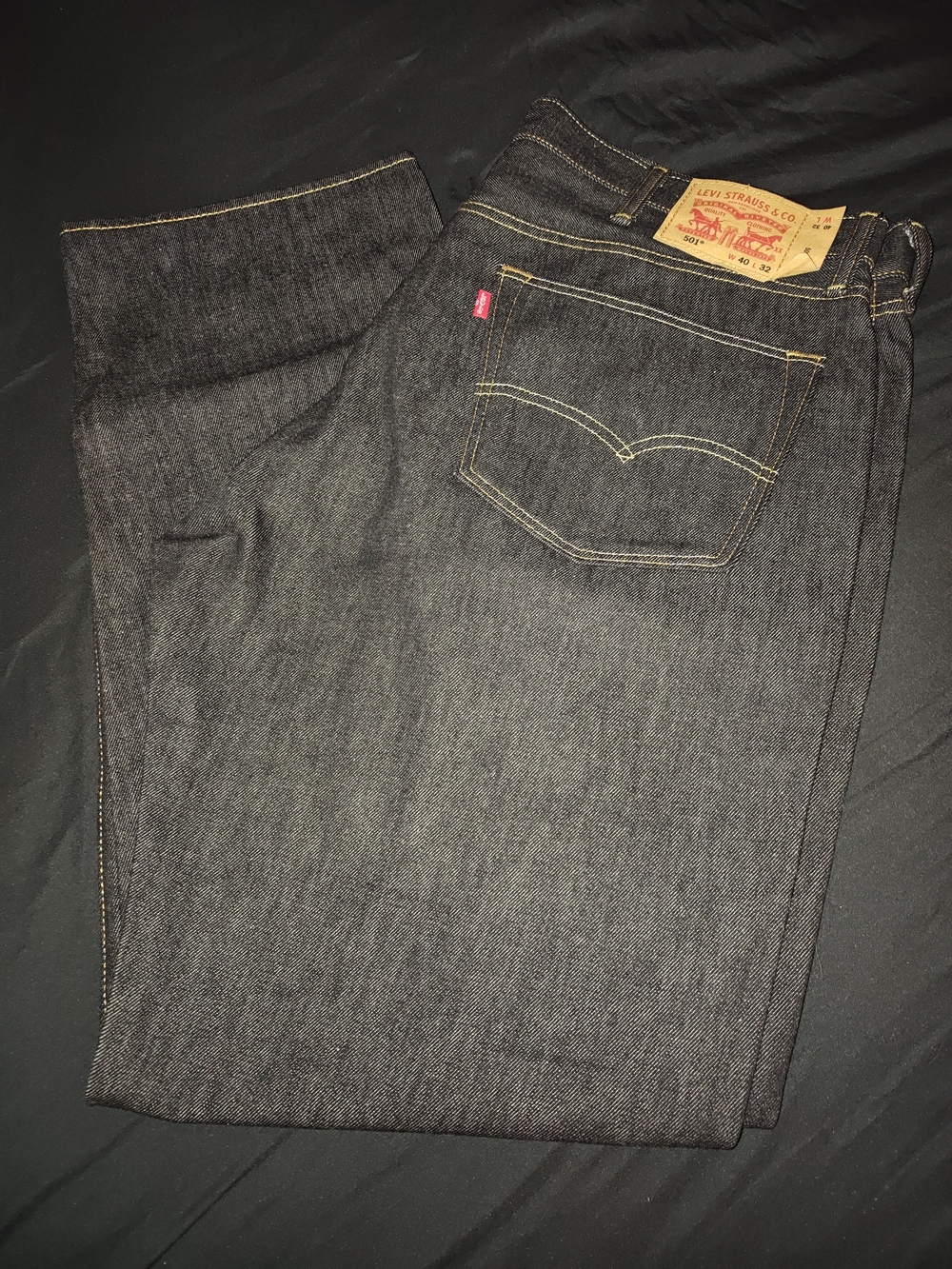 Levi's Men's Indigo Straight Jeans with Contrast Stitching